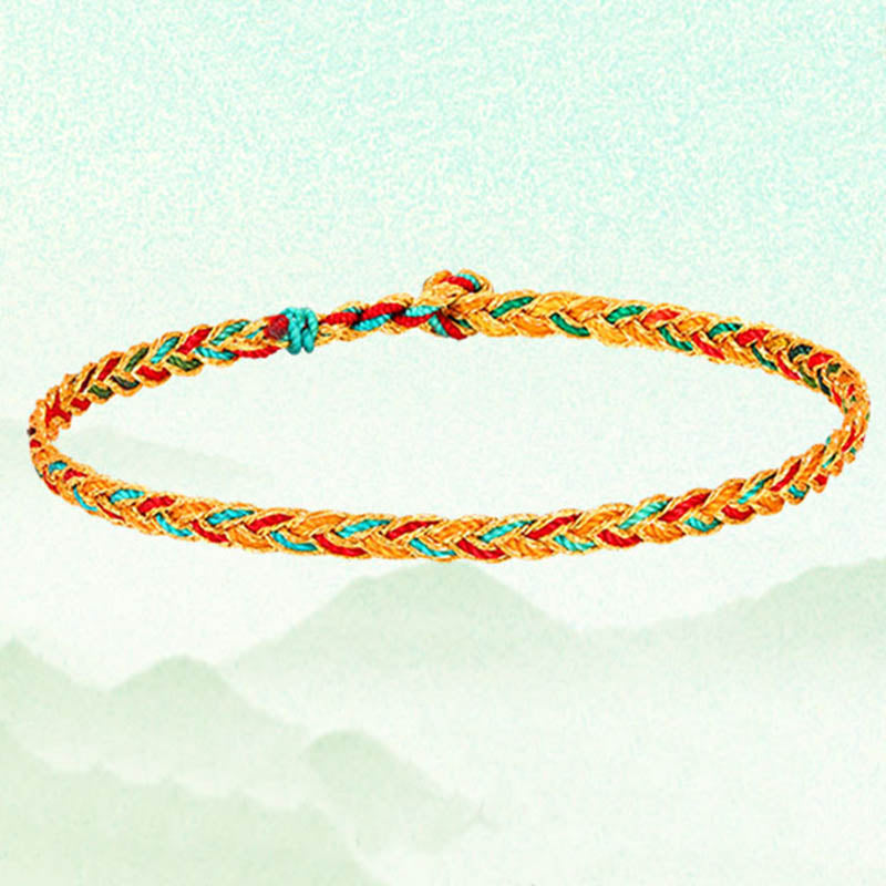 Braccialetto intrecciato con motivo a scaglie di drago multicolore fatto a mano Buddha Stones - image 7