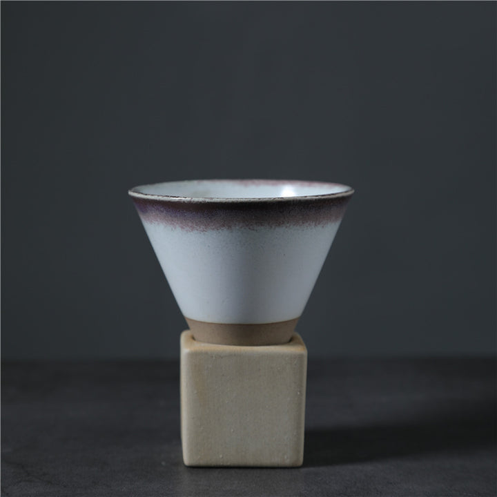 Tazza da caffè in ceramica vintage con gradiente Buddha Stones , tazza da caffè espresso e caffellatte con base da 200 ml
