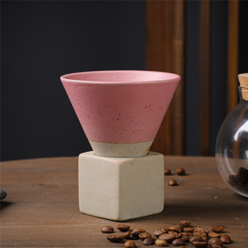 Tazza da caffè in ceramica vintage con gradiente Buddha Stones , tazza da caffè espresso e caffellatte con base da 200 ml
