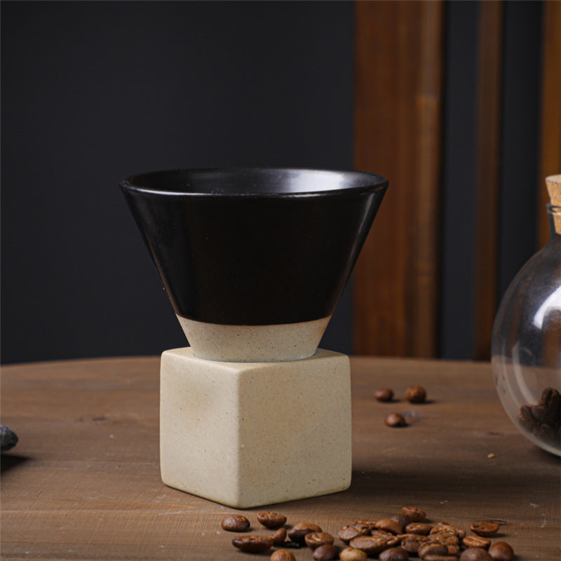 Tazza da caffè in ceramica vintage con gradiente Buddha Stones , tazza da caffè espresso e caffellatte con base da 200 ml