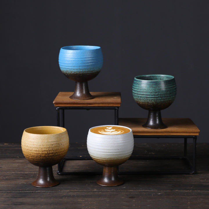 Buddha Stones Calice di piccola capacità Design Tazza da caffè in ceramica per vino e tè 170 ml