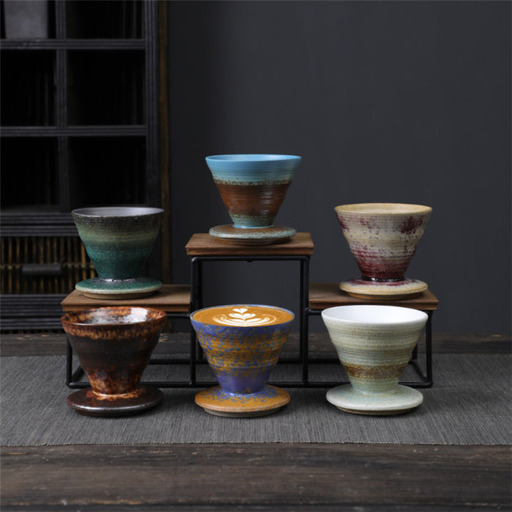 Tazza da caffè in ceramica con design vintage Buddha Stones , tazza da caffè espresso da 150 ml