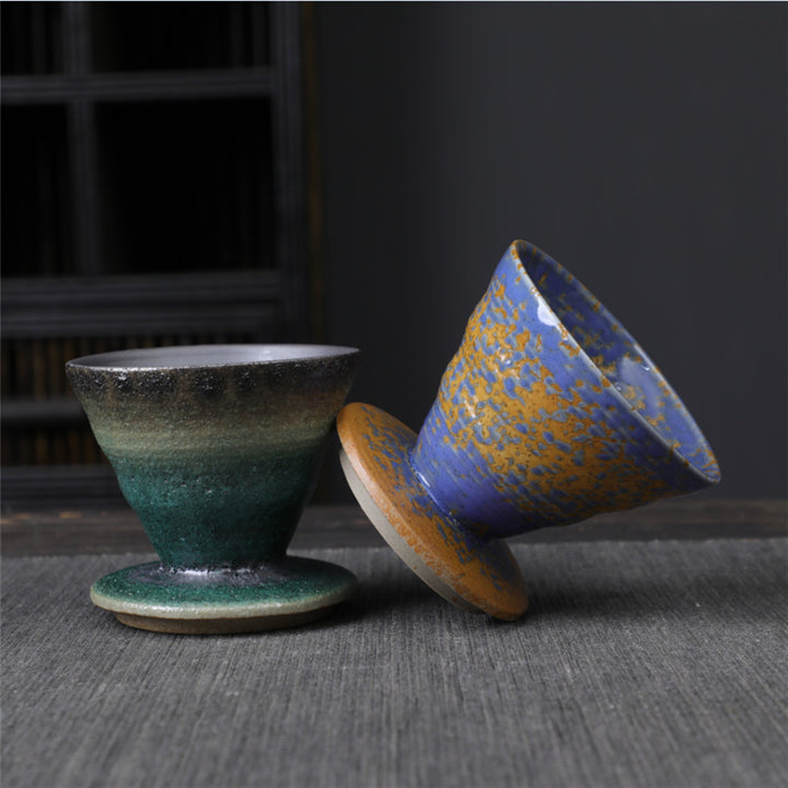 Tazza da caffè in ceramica con design vintage Buddha Stones , tazza da caffè espresso da 150 ml