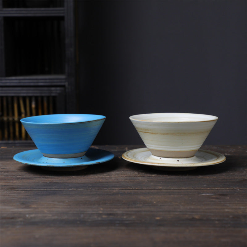 Tazza da caffè in ceramica con design del pianeta Buddha Stones , tazza da caffè in ceramica grezza con piattino