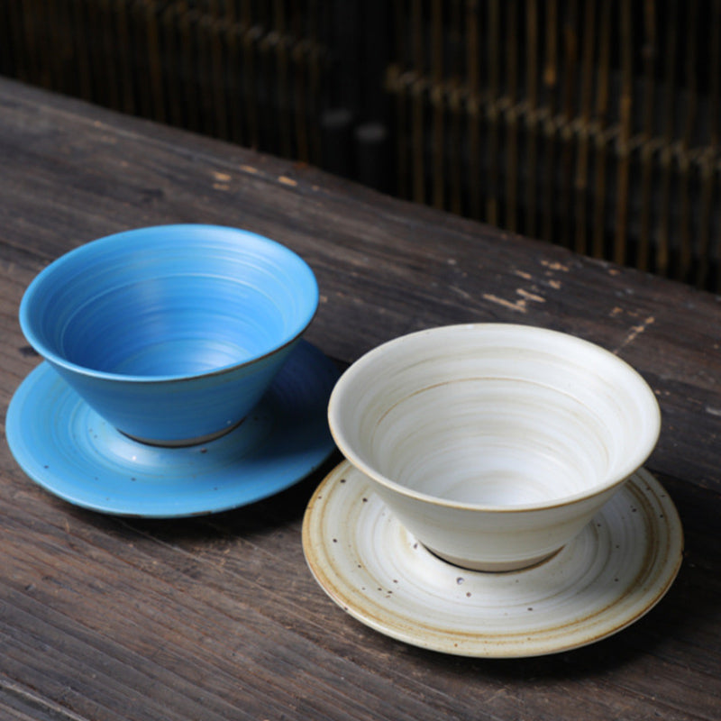 Tazza da caffè in ceramica con design del pianeta Buddha Stones , tazza da caffè in ceramica grezza con piattino