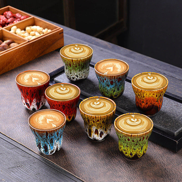 Buddha Stones Vintage Kiln Change Design Tazza da caffè in ceramica Tazza da tè 150ml