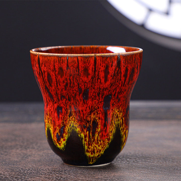 Buddha Stones Vintage Kiln Change Design Tazza da caffè in ceramica Tazza da tè 150ml