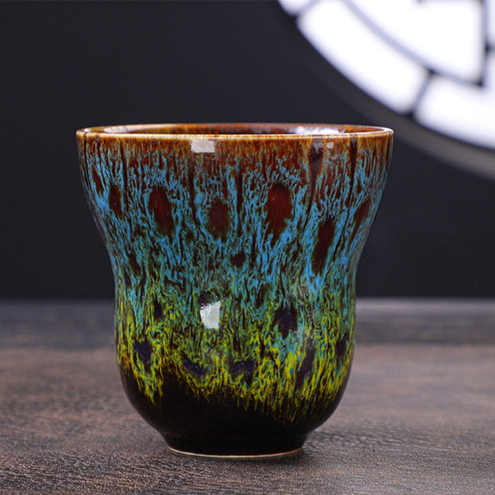 Buddha Stones Vintage Kiln Change Design Tazza da caffè in ceramica Tazza da tè 150ml