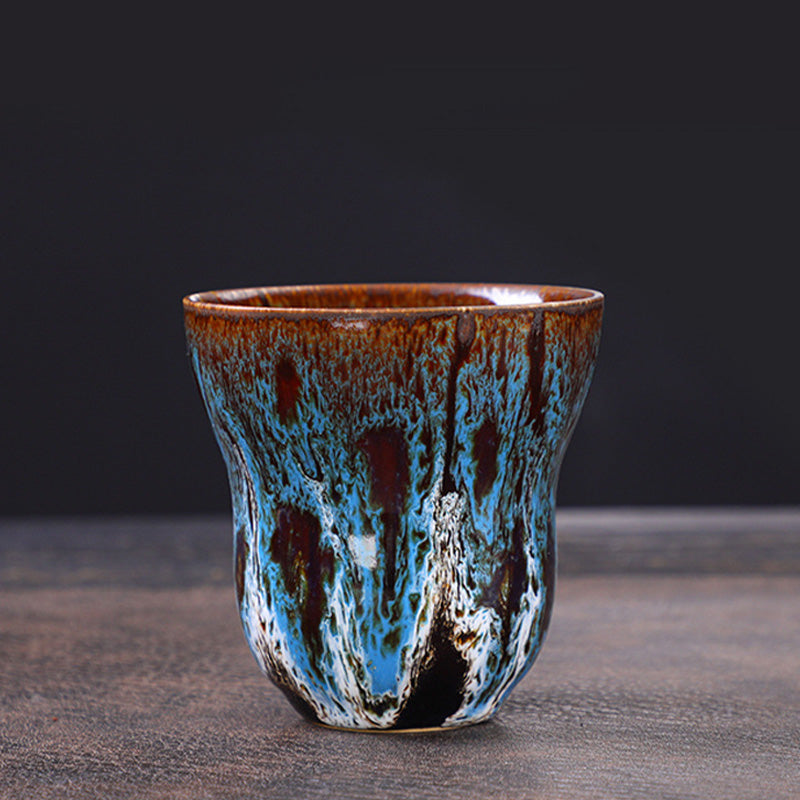 Buddha Stones Vintage Kiln Change Design Tazza da caffè in ceramica Tazza da tè 150ml - image 6