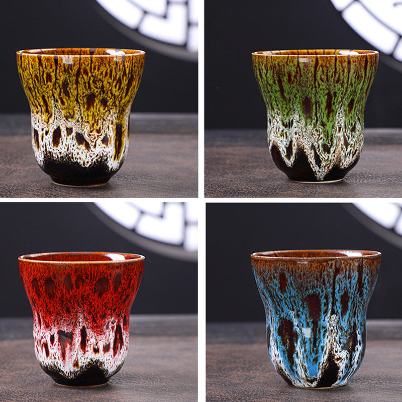 Buddha Stones Vintage Kiln Change Design Tazza da caffè in ceramica Tazza da tè 150ml