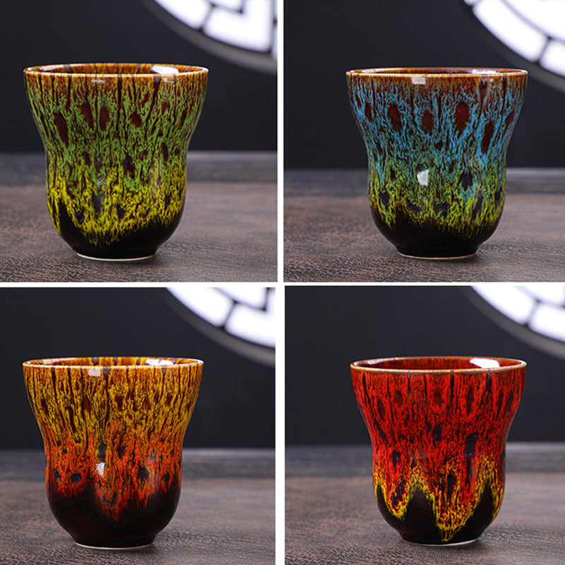 Buddha Stones Vintage Kiln Change Design Tazza da caffè in ceramica Tazza da tè 150ml