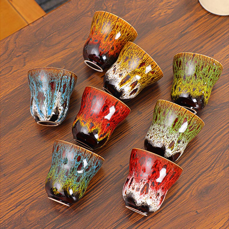 Buddha Stones Vintage Kiln Change Design Tazza da caffè in ceramica Tazza da tè 150ml - image 17