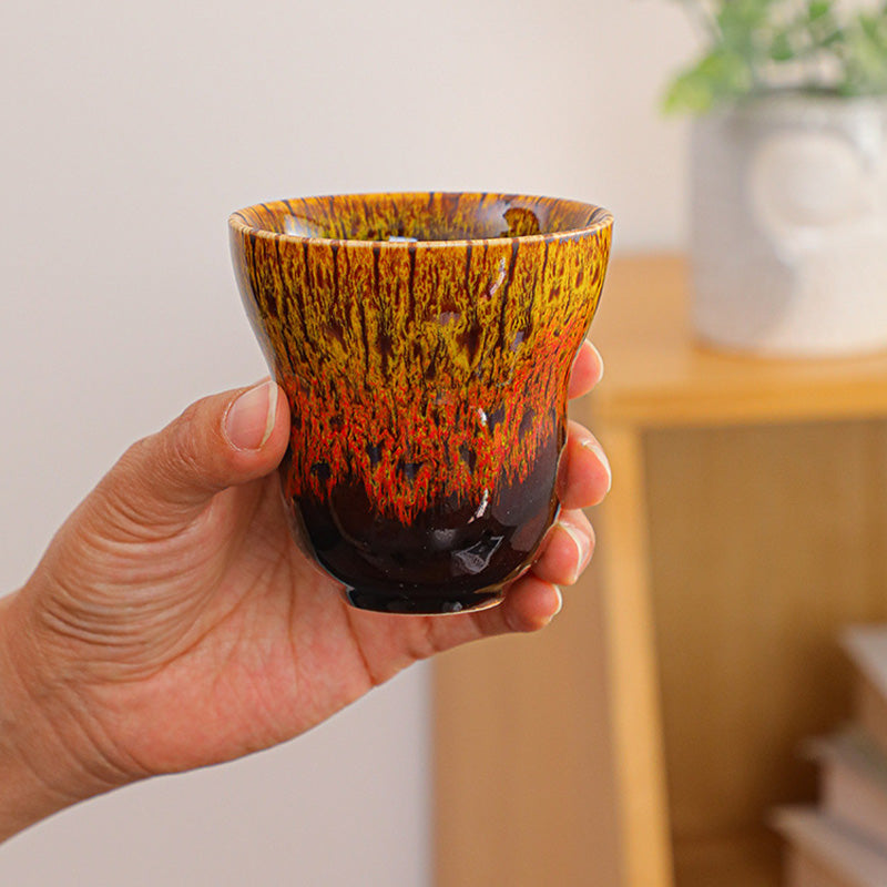 Buddha Stones Vintage Kiln Change Design Tazza da caffè in ceramica Tazza da tè 150ml - image 14