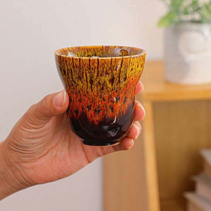Buddha Stones Vintage Kiln Change Design Tazza da caffè in ceramica Tazza da tè 150ml - image 14