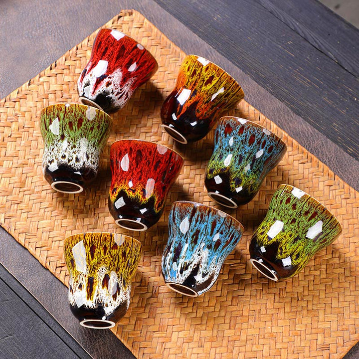 Buddha Stones Vintage Kiln Change Design Tazza da caffè in ceramica Tazza da tè 150ml