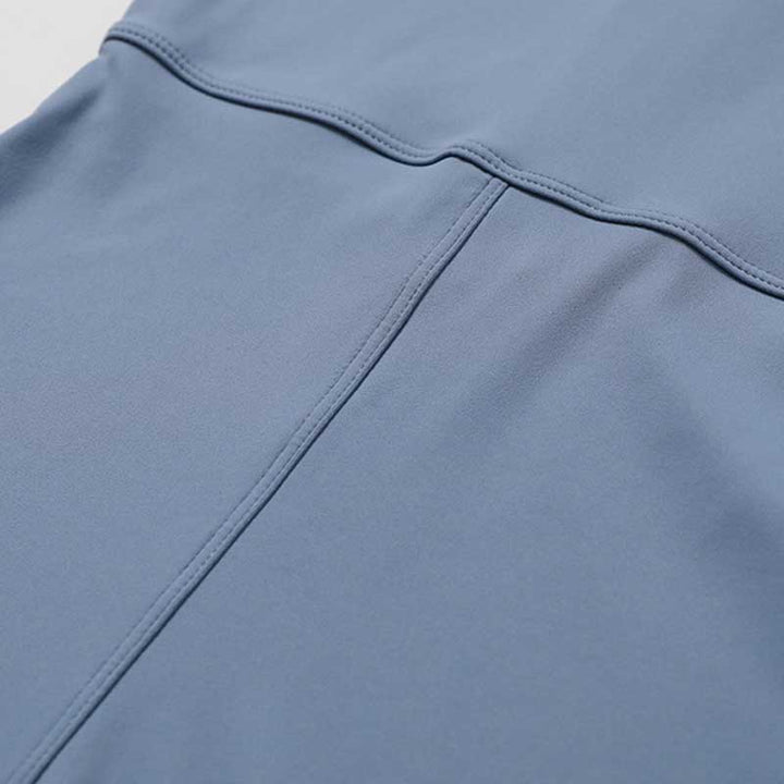 Tuta sportiva da donna con cerniera elasticizzata a maniche corte, per fitness e yoga , Buddha Stones - image 12