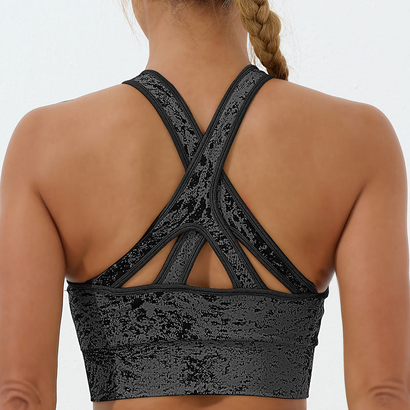 Buddha Stones Seamless Fitness Crop Canotta Leggings a vita alta Pantaloni Sport Palestra Yoga Outfit - Serbatoio per colture - Nero - US6， UK/AU10，EU38 (L)  - image 7