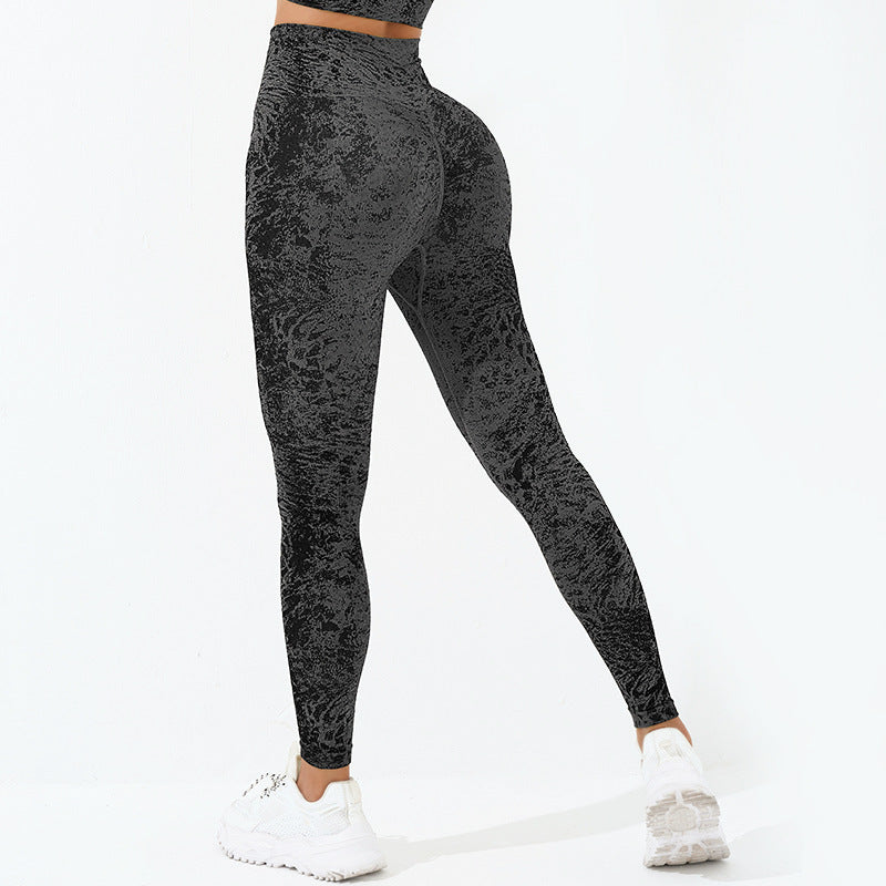 Buddha Stones Seamless Fitness Crop Canotta Leggings a vita alta Pantaloni Sport Palestra Yoga Outfit - Ghette - Nero - US6， UK/AU10，EU38 (L)  - image 25