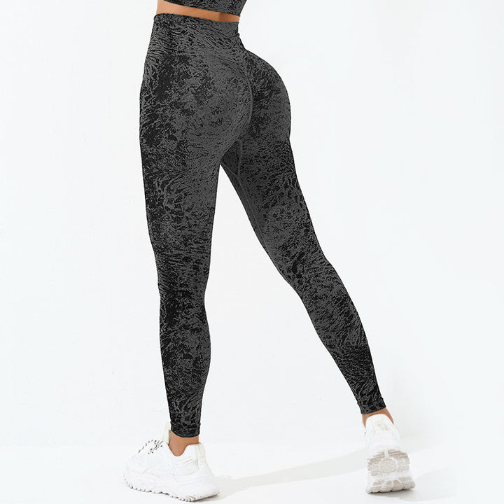 Buddha Stones Seamless Fitness Crop Canotta Leggings a vita alta Pantaloni Sport Palestra Yoga Outfit - Ghette - Nero - US6， UK/AU10，EU38 (L)  - image 25