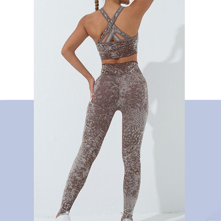 Buddha Stones Seamless Fitness Crop Canotta Leggings a vita alta Pantaloni Sport Palestra Yoga Outfit - image 14
