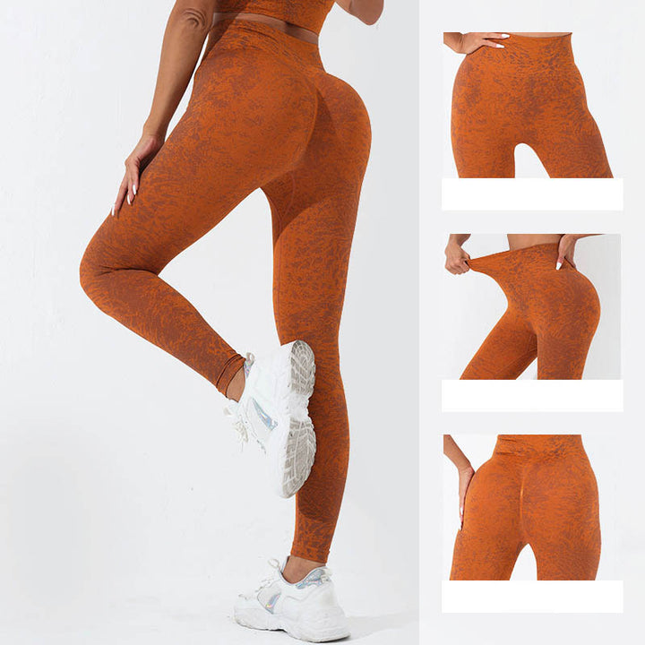 Buddha Stones Seamless Fitness Crop Canotta Leggings a vita alta Pantaloni Sport Palestra Yoga Outfit - image 23