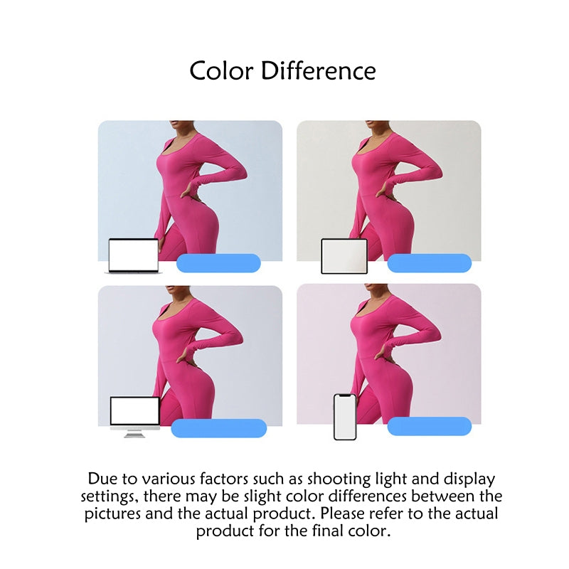 Buddha Stones Donna Tuta Sportiva Fitness Yoga Tuta Manica Lunga Senza Schienale - image 11