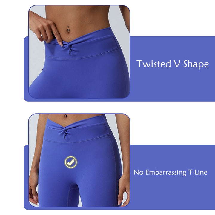 Buddha Stones Donna Allenamento Manica Lunga Crisscross Backless Top Tee Leggings Sport Fitness Yoga Outfit - image 33