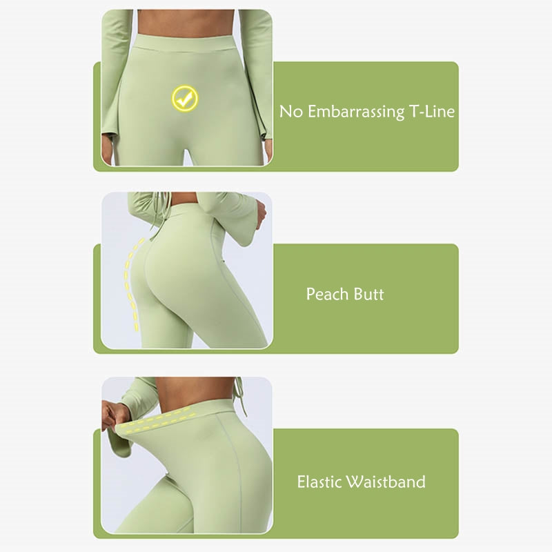 Buddha Stones Top senza spalline a maniche lunghe con reggiseno e pantaloni svasati, completo fitness e yoga - image 4