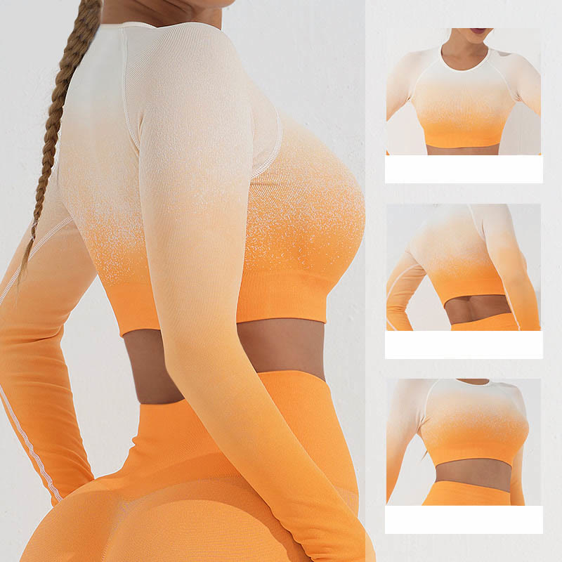 Maglietta corta a maniche lunghe con motivo a Buddha Stones, reggiseno, leggings, pantaloni, fitness e yoga. - image 9
