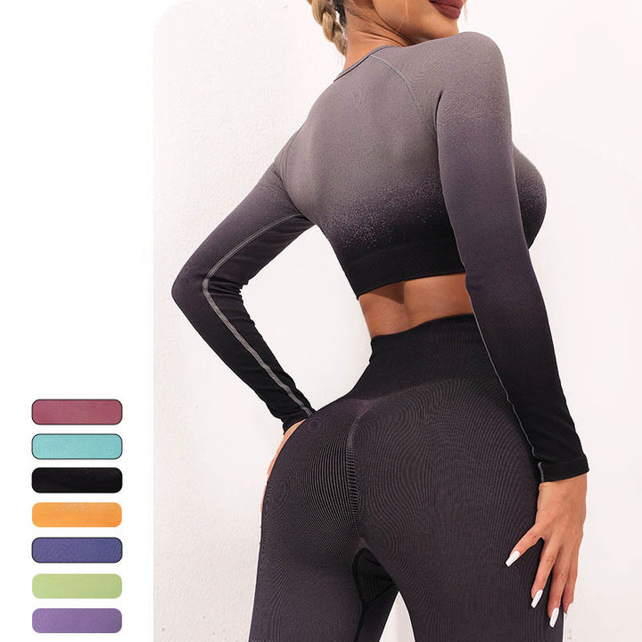 Maglietta corta a maniche lunghe con motivo a Buddha Stones, reggiseno, leggings, pantaloni, fitness e yoga. - image 19