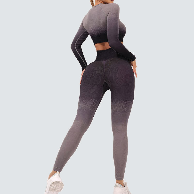 Maglietta corta a maniche lunghe con motivo a Buddha Stones, reggiseno, leggings, pantaloni, fitness e yoga. - image 20