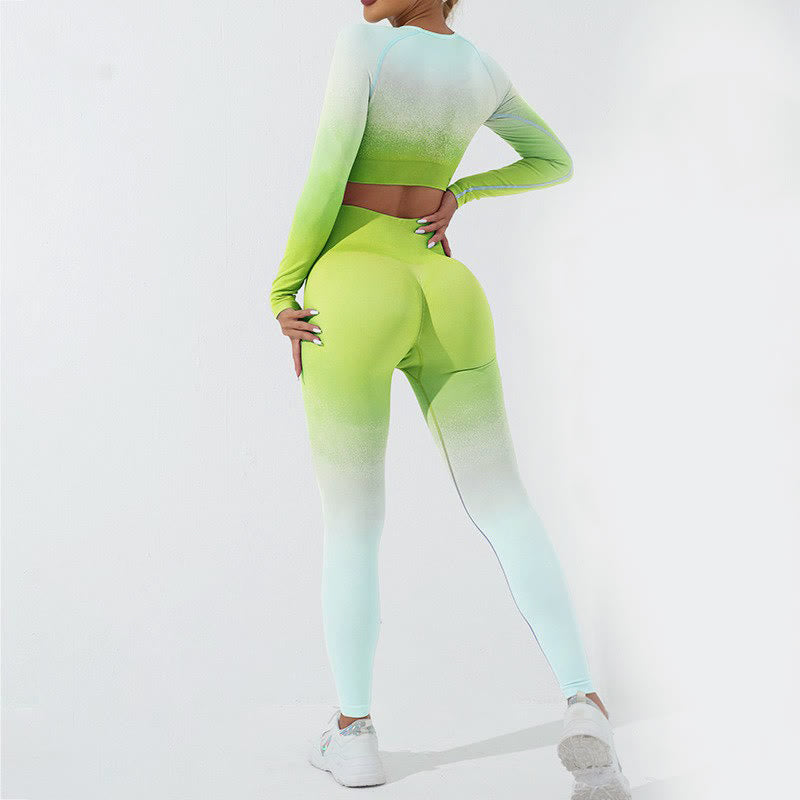 Maglietta corta a maniche lunghe con motivo a Buddha Stones, reggiseno, leggings, pantaloni, fitness e yoga. - image 39