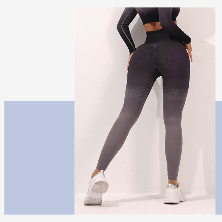 Maglietta corta a maniche lunghe con motivo a Buddha Stones, reggiseno, leggings, pantaloni, fitness e yoga. - image 17