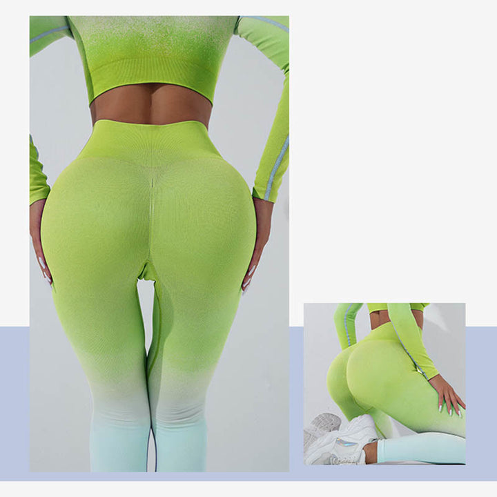 Maglietta corta a maniche lunghe con motivo a Buddha Stones, reggiseno, leggings, pantaloni, fitness e yoga. - image 38