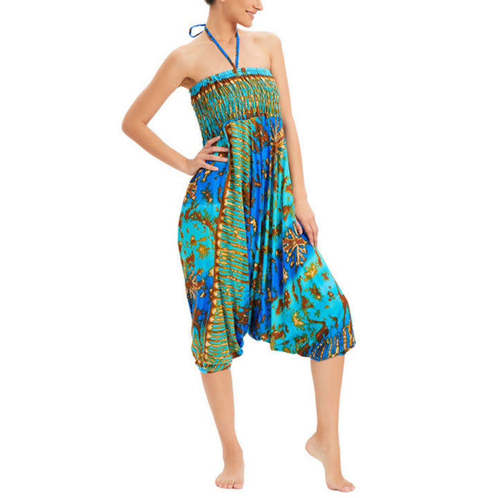 Buddha Stones a balze larghe e colorate sfumate, pantaloni a vita alta, pantaloni da tuta, pantaloni da donna - image 11