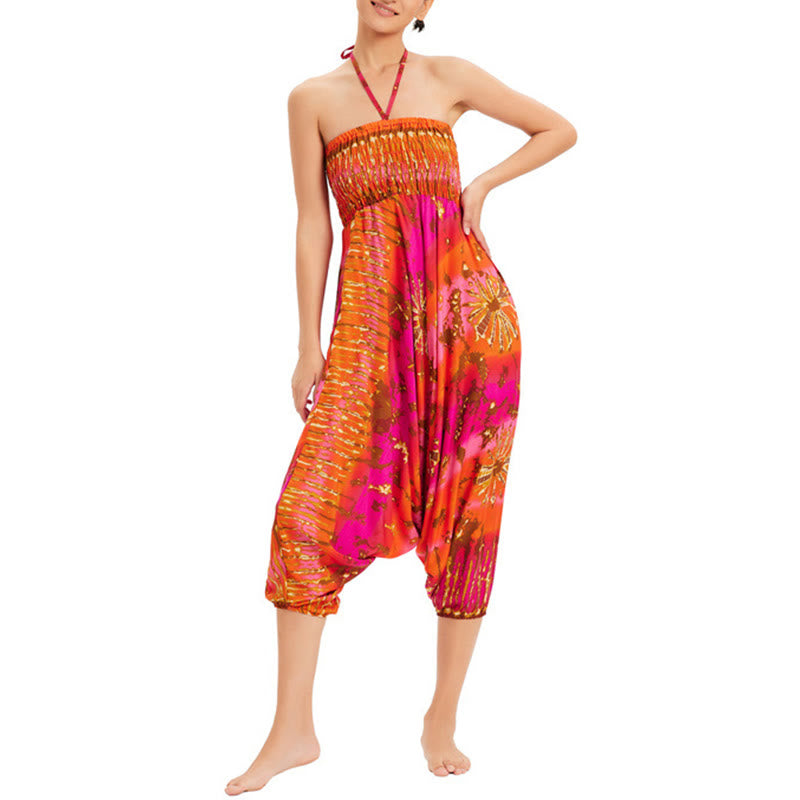Buddha Stones a balze larghe e colorate sfumate, pantaloni a vita alta, pantaloni da tuta, pantaloni da donna - image 18