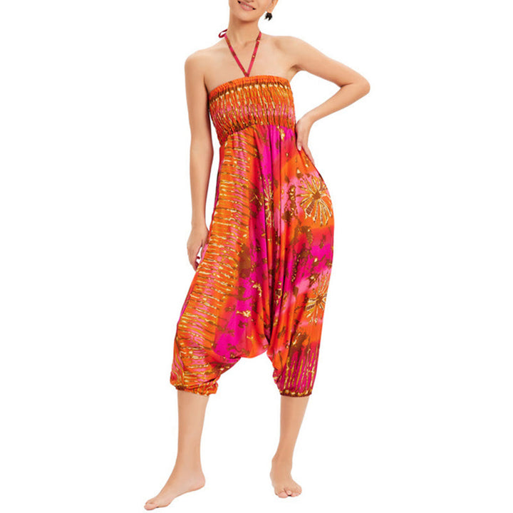 Buddha Stones a balze larghe e colorate sfumate, pantaloni a vita alta, pantaloni da tuta, pantaloni da donna - image 18