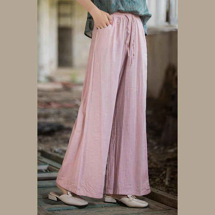 Pantaloni da yoga da donna con tasche e gamba larga, modello Buddha Stones, tinta unita - image 62