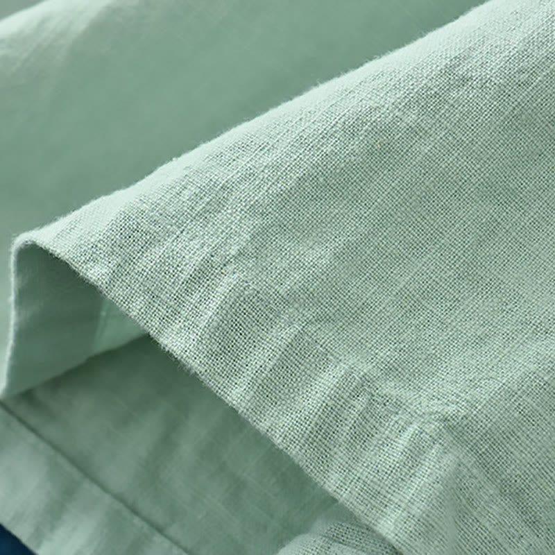 Camicetta larga in lino ramiè Buddha Stones da donna, a maniche lunghe, cinese Hanfu Top - image 7