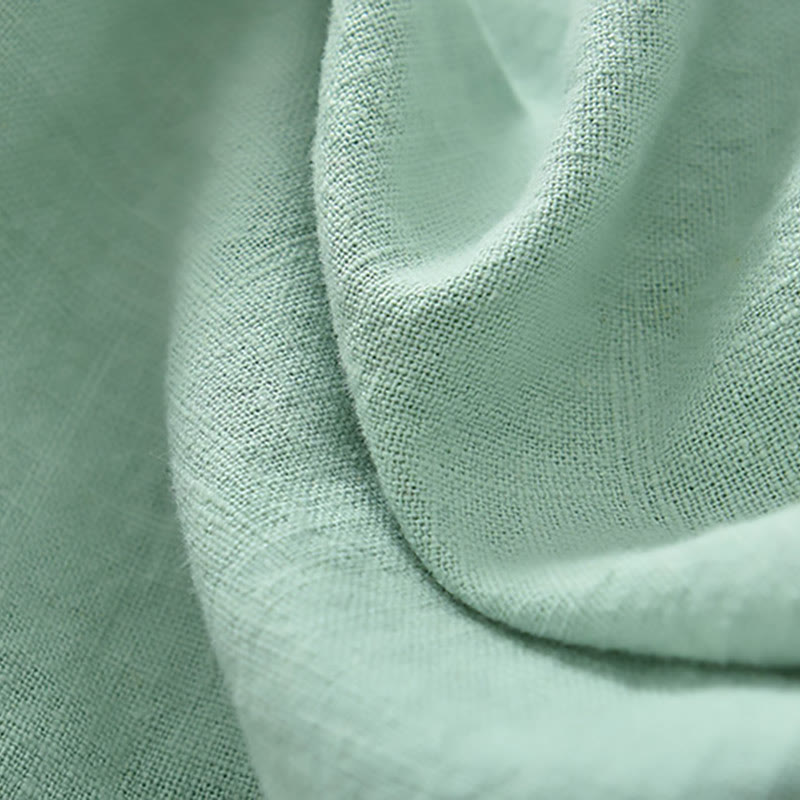 Camicetta larga in lino ramiè Buddha Stones da donna, a maniche lunghe, cinese Hanfu Top - image 9