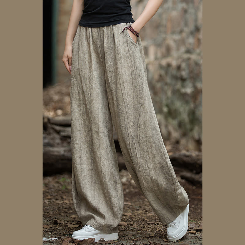 Pantaloni harem tie-dye retrò Buddha Stones, pantaloni da yoga casual da donna con tasche - image 1