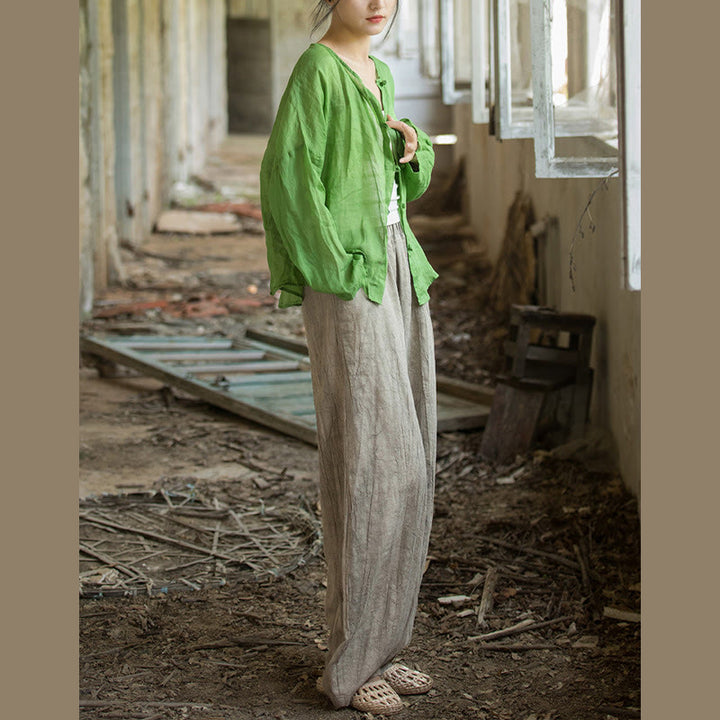 Pantaloni harem tie-dye retrò Buddha Stones, pantaloni da yoga casual da donna con tasche - image 9