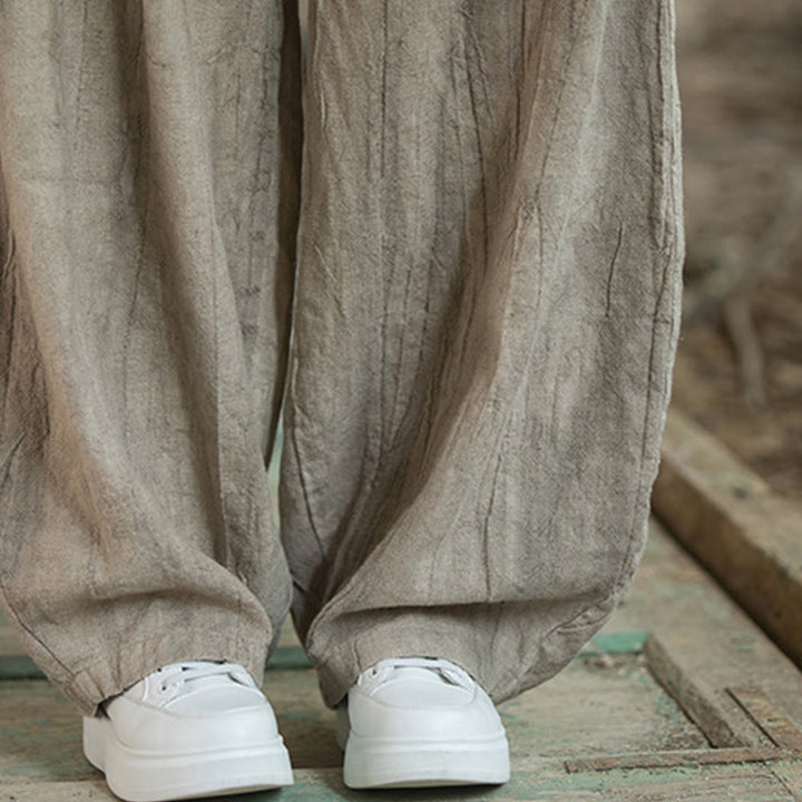 Pantaloni harem tie-dye retrò Buddha Stones, pantaloni da yoga casual da donna con tasche - image 15