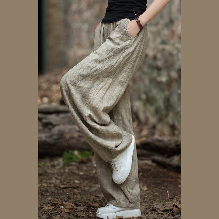 Pantaloni harem tie-dye retrò Buddha Stones, pantaloni da yoga casual da donna con tasche - image 6
