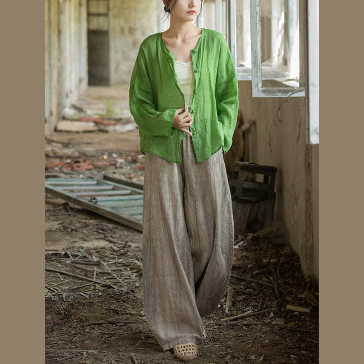 Pantaloni harem tie-dye retrò Buddha Stones, pantaloni da yoga casual da donna con tasche - image 12