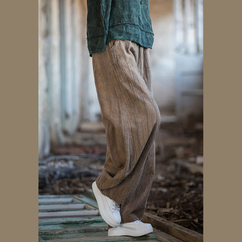 Pantaloni harem tie-dye retrò Buddha Stones, pantaloni da yoga casual da donna con tasche - image 23