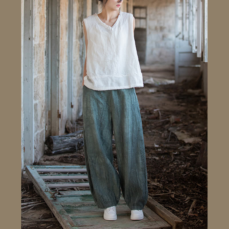 Pantaloni harem tie-dye retrò Buddha Stones, pantaloni da yoga casual da donna con tasche - image 30