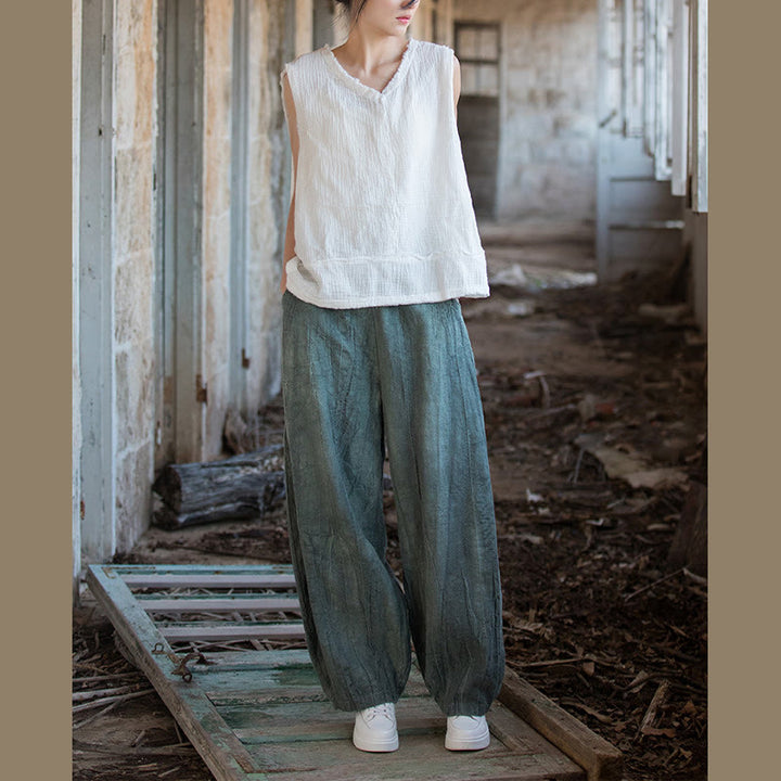 Pantaloni harem tie-dye retrò Buddha Stones, pantaloni da yoga casual da donna con tasche - image 30