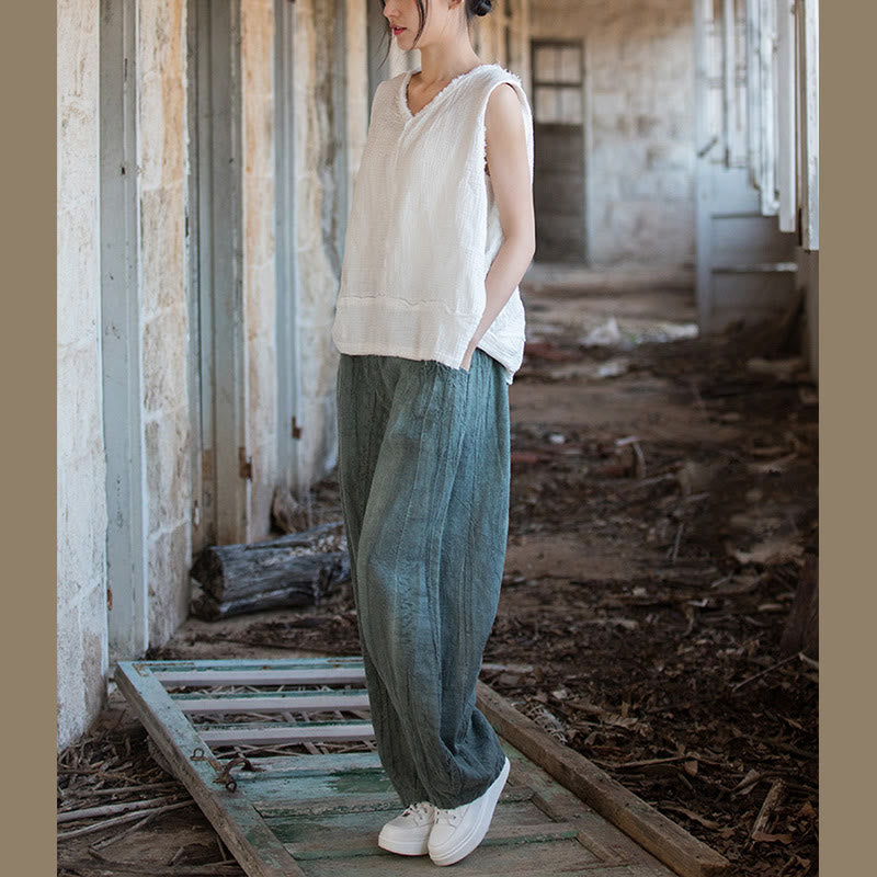 Pantaloni harem tie-dye retrò Buddha Stones, pantaloni da yoga casual da donna con tasche - image 31