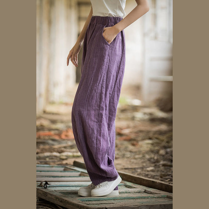 Pantaloni harem tie-dye retrò Buddha Stones, pantaloni da yoga casual da donna con tasche - image 46